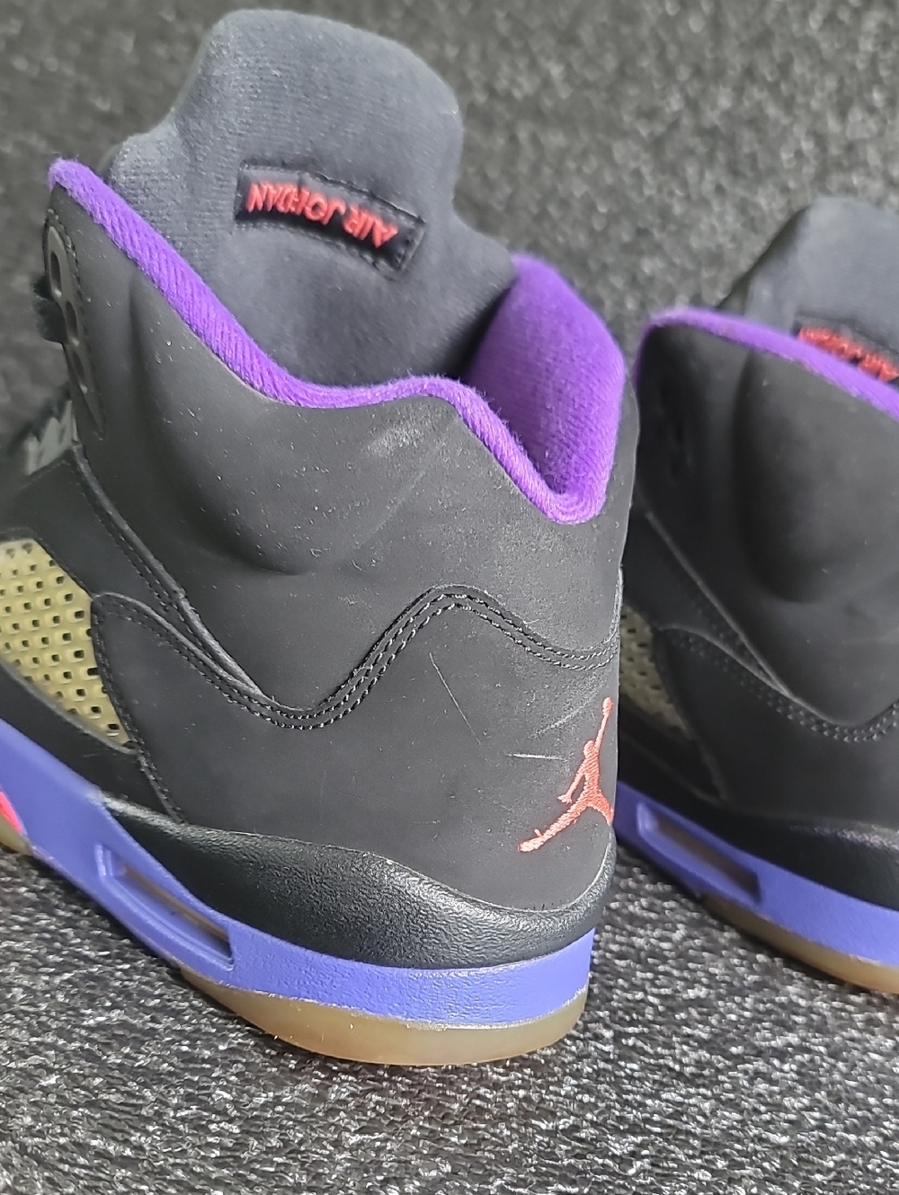Nike Air Jordan 5 'Raptors' "Ember Glow/Fierce Purple" Wmns 8 Great Condition - Picture 12 of 13